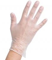 SAFETY Перчатки виниловые, прозрачные, размер M, 50пар