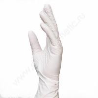 BENOVY Перчатки нитриловые белые, размер XS 50пар