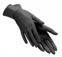 BENOVY Перчатки виниловые, черные, размер L, 50пар