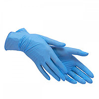 BENOVY Перчатки нитриловые, голубые, размер S 50пар